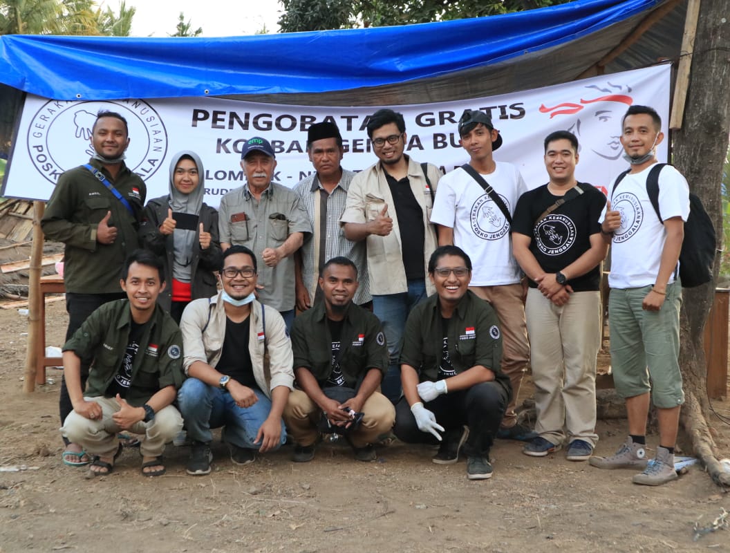 Posko Jenggala dan Prudential Life Insurance bantu korban gempa Lombok