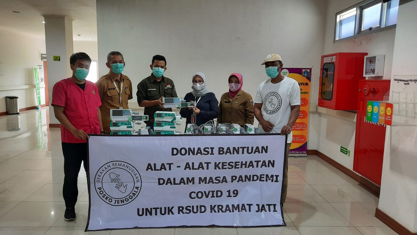 Posko Jenggala Sumbang Alat Kesehatan Untuk RSUD Kramat Jati