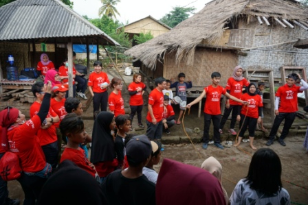 Posko Jenggala dan Prudence Foundation Bangun Ratusan Huntara di Lombok